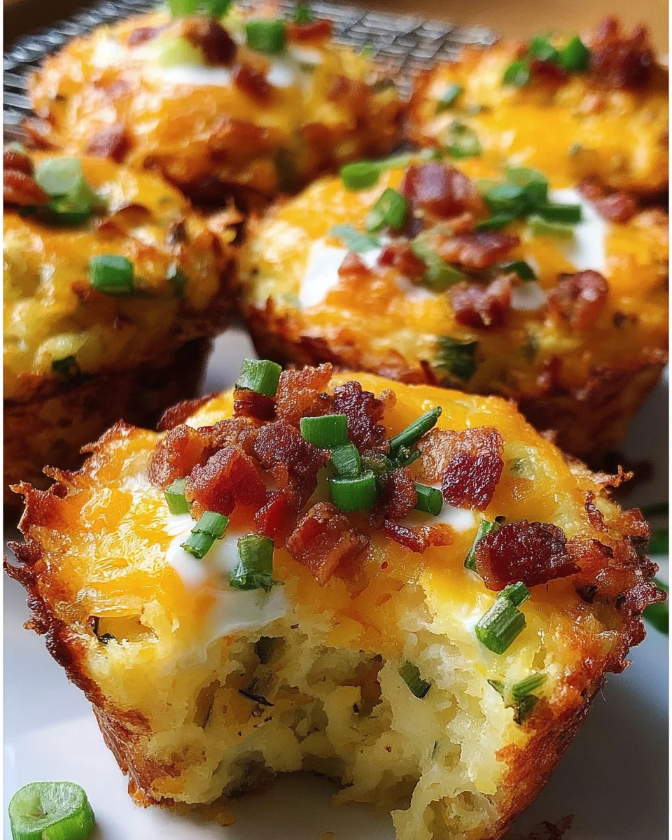Loaded Bacon and Egg Hash Brown Muffins 21 Loaded