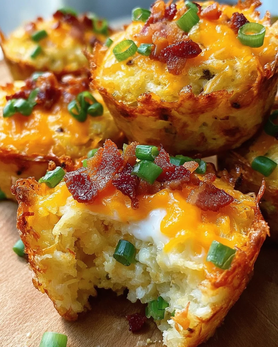 Loaded Bacon and Egg Hash Brown Muffins 22 Loaded