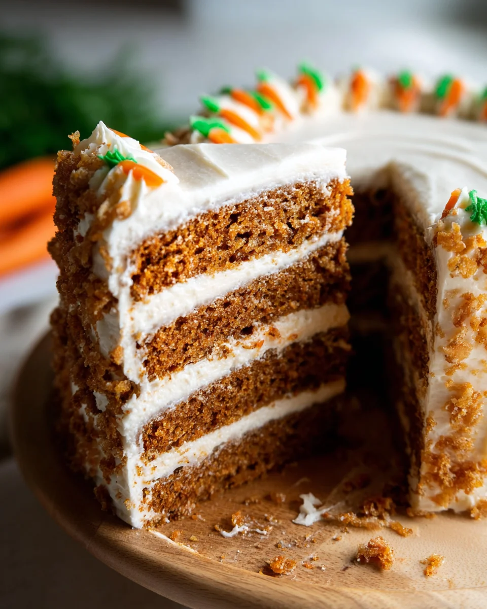 MOIST Vegan Carrot Cake Recipe with Cream Cheese Frosting 20 MOIST