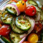 Marinated Cucumbers, Onions, and Tomatoes
