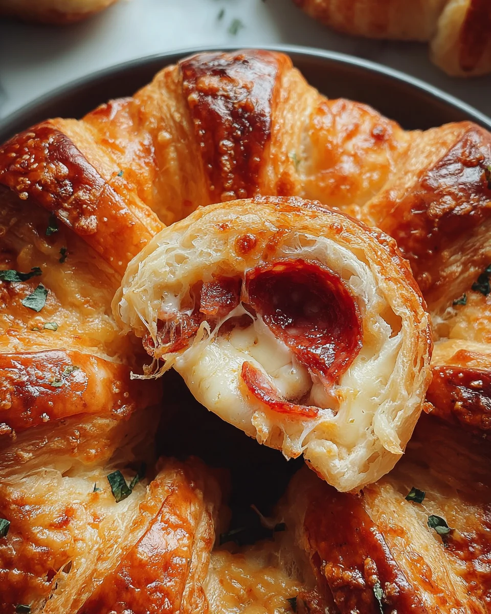Mozzarella Pepperoni Croissant Rolls 20 Mozzarella