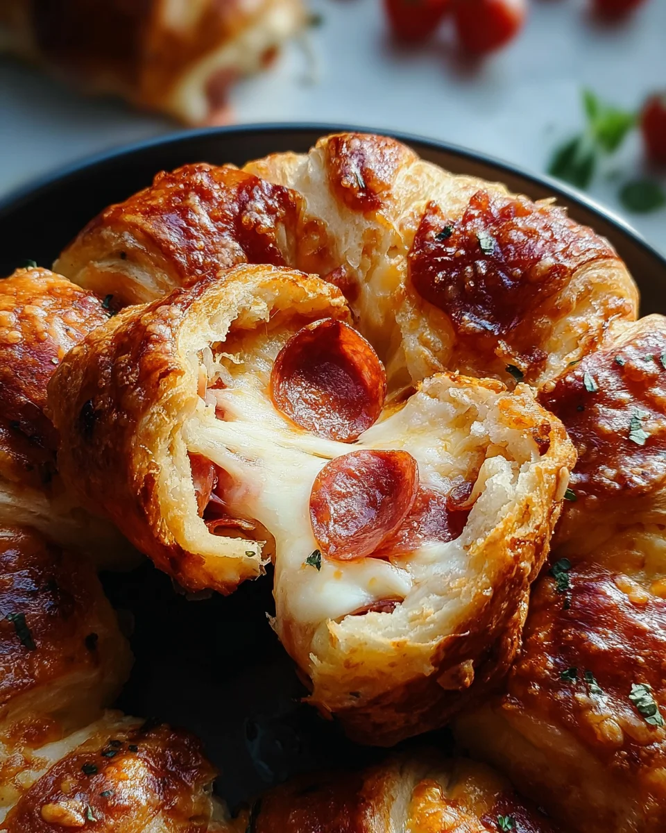 Mozzarella Pepperoni Croissant Rolls 21 Mozzarella