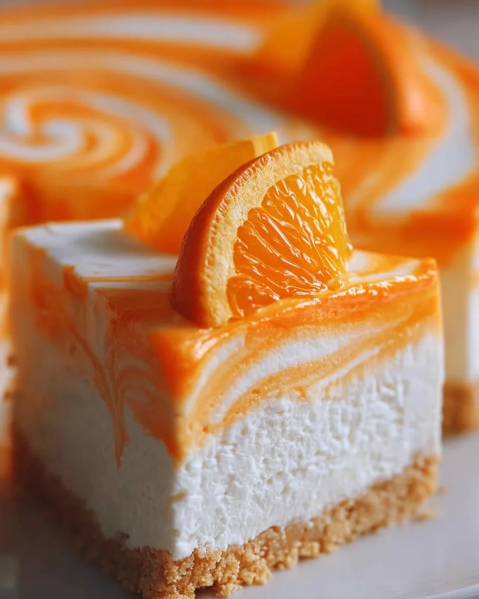 No-Bake Orange Creamsicle Cheesecake 21 No-Bake