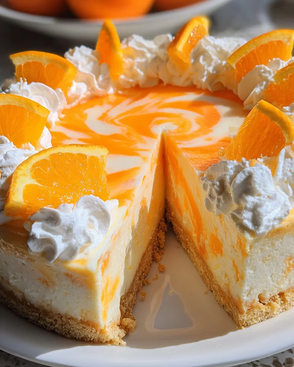 No-Bake Orange Creamsicle Cheesecake 21 No-Bake