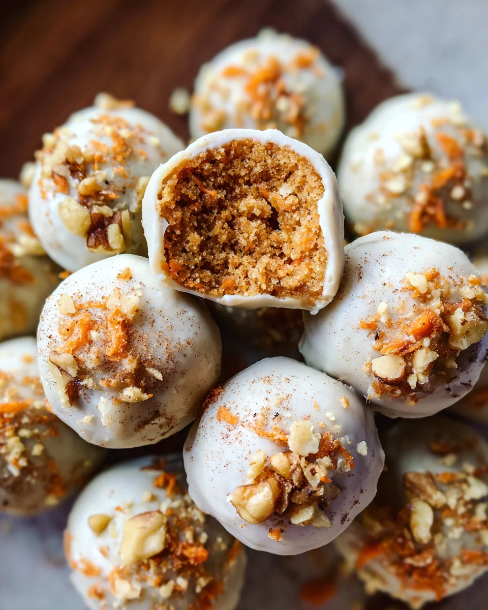No Bake Carrot Cake Bites