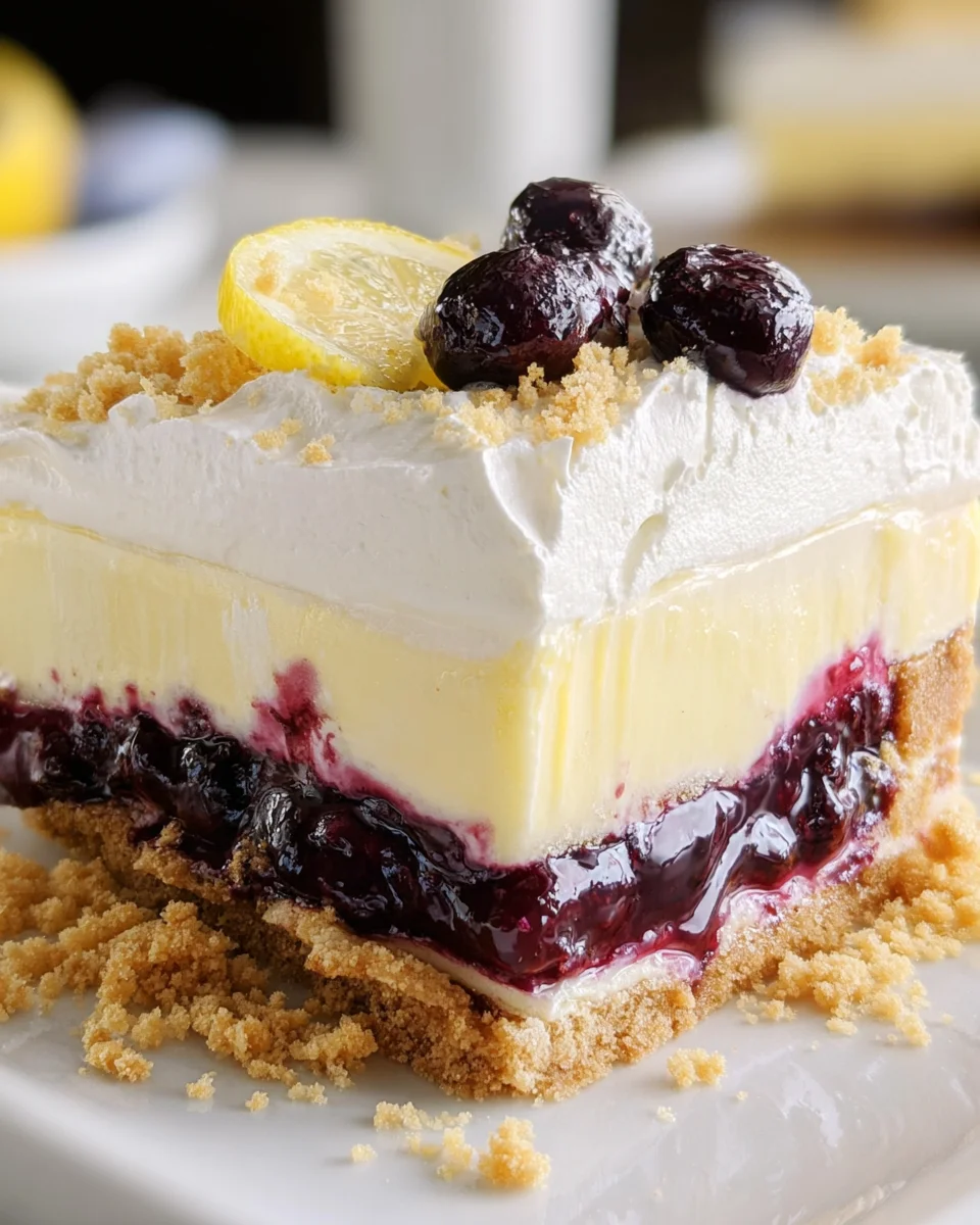 No Bake Lemon Blueberry Dessert 20 No