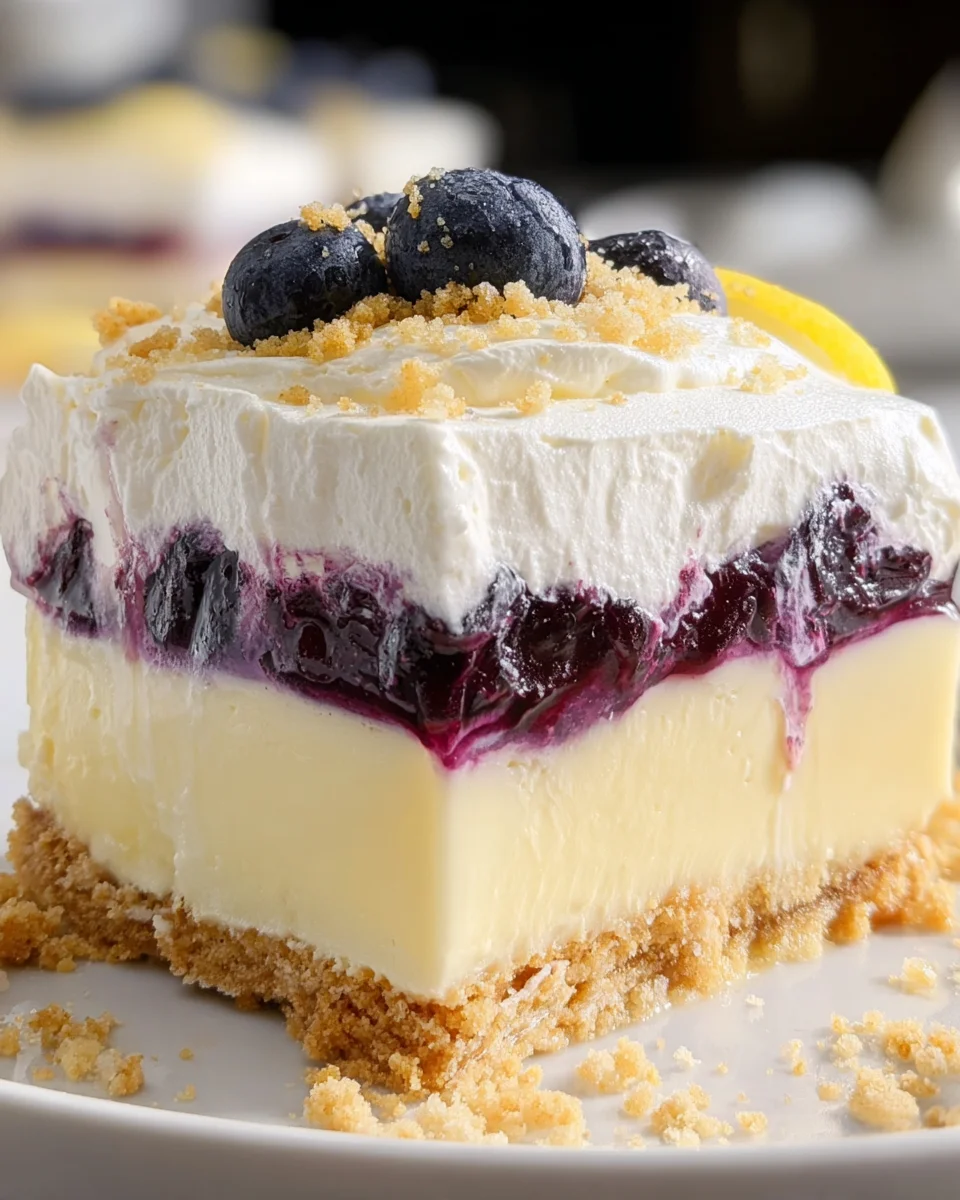 No Bake Lemon Blueberry Dessert 21 No