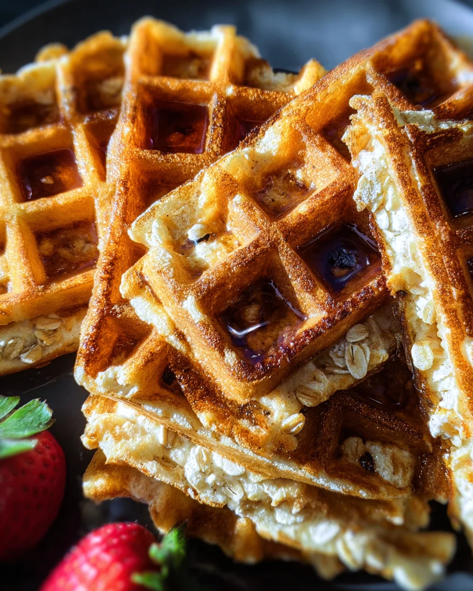 Oatmeal Cottage Cheese Waffles 15 Oatmeal