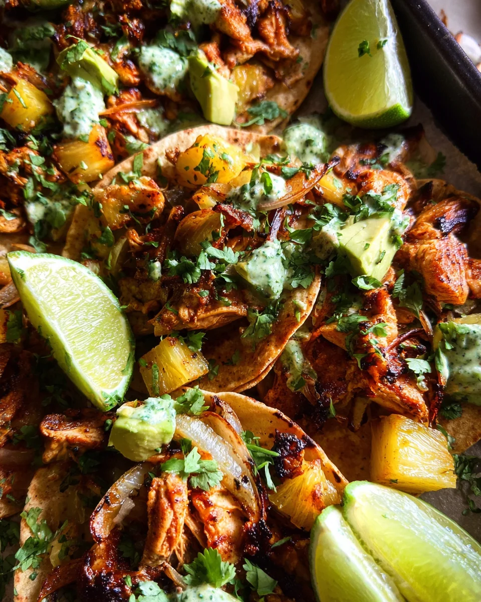 One Pan Chicken & Pineapple Tacos 24 One