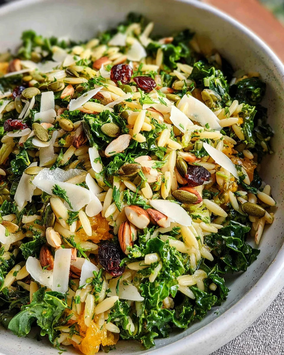 Orzo Kale Salad with Lemon Vinaigrette 23 Orzo