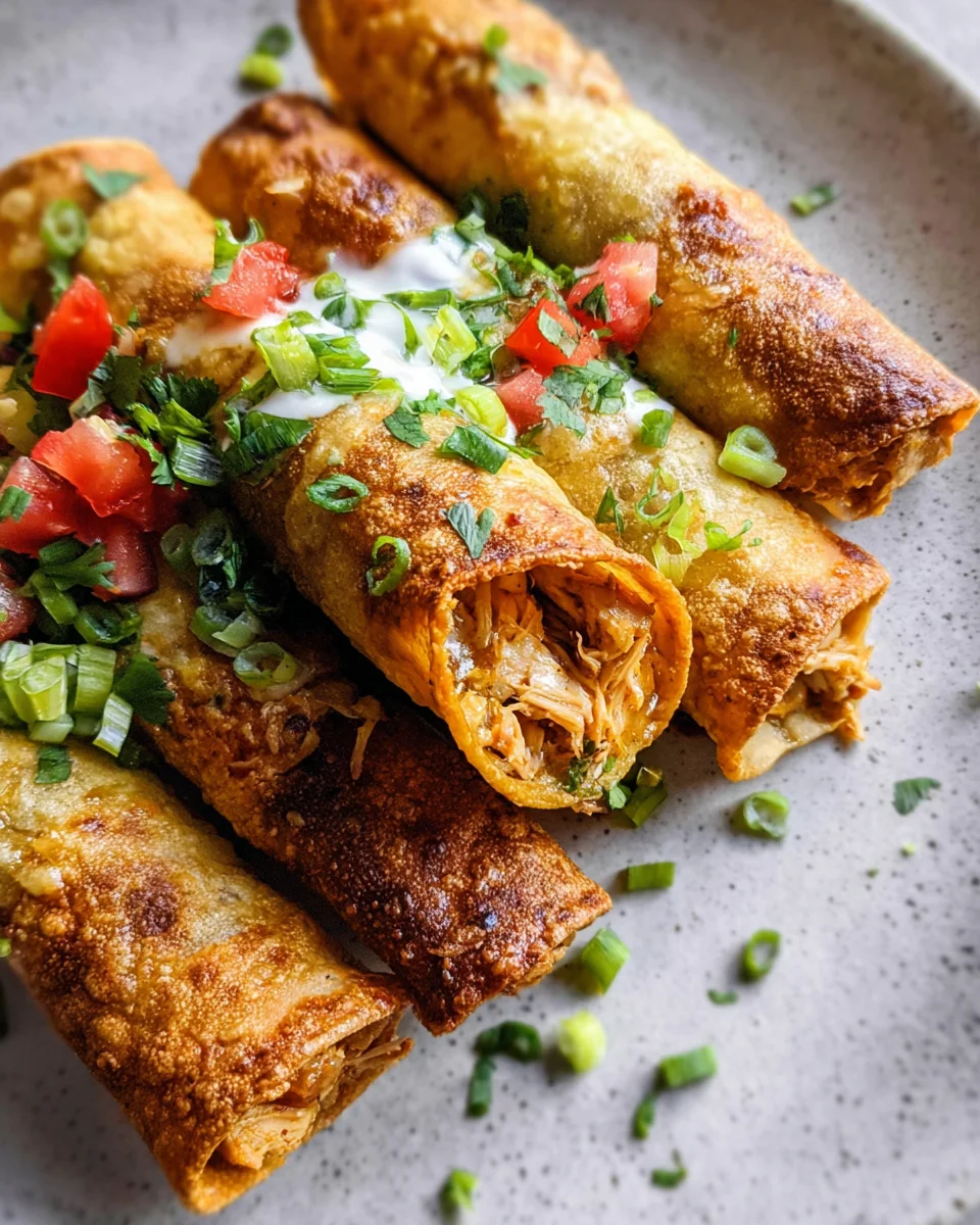Oven Baked Chicken Taquitos Recipe