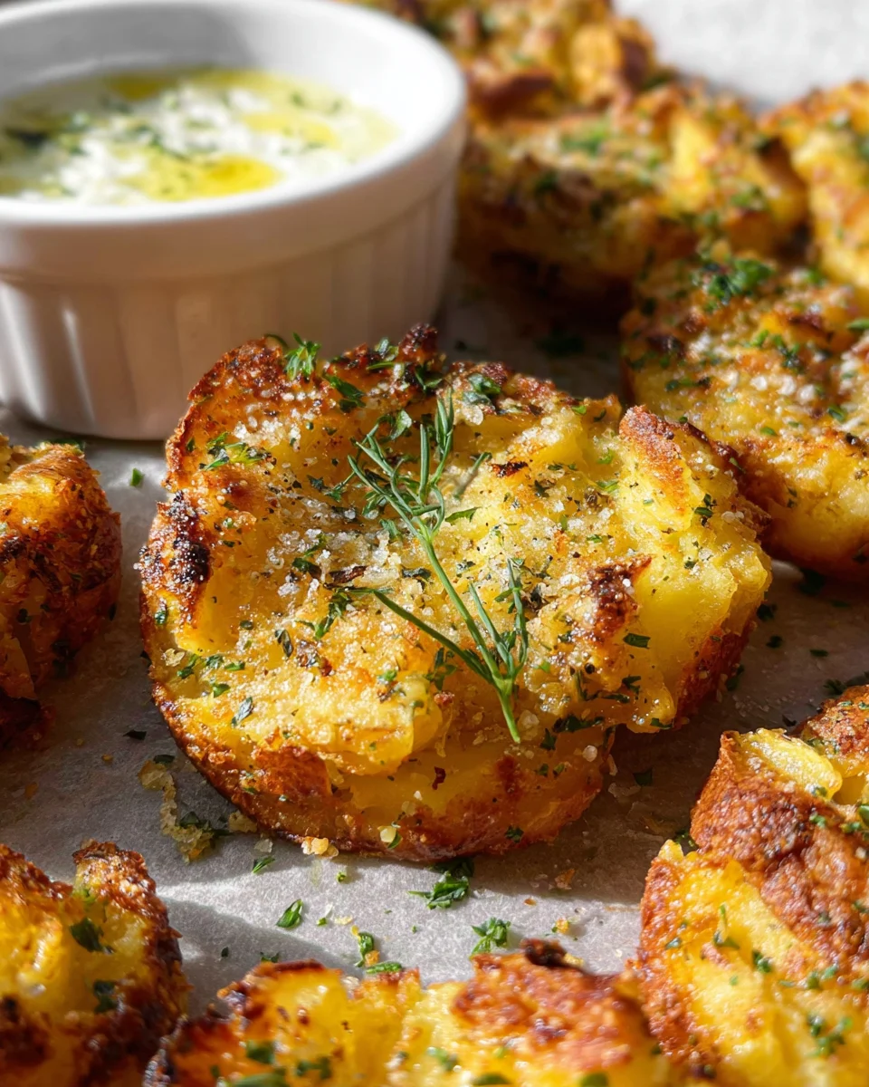 Parmesan Smashed Potatoes