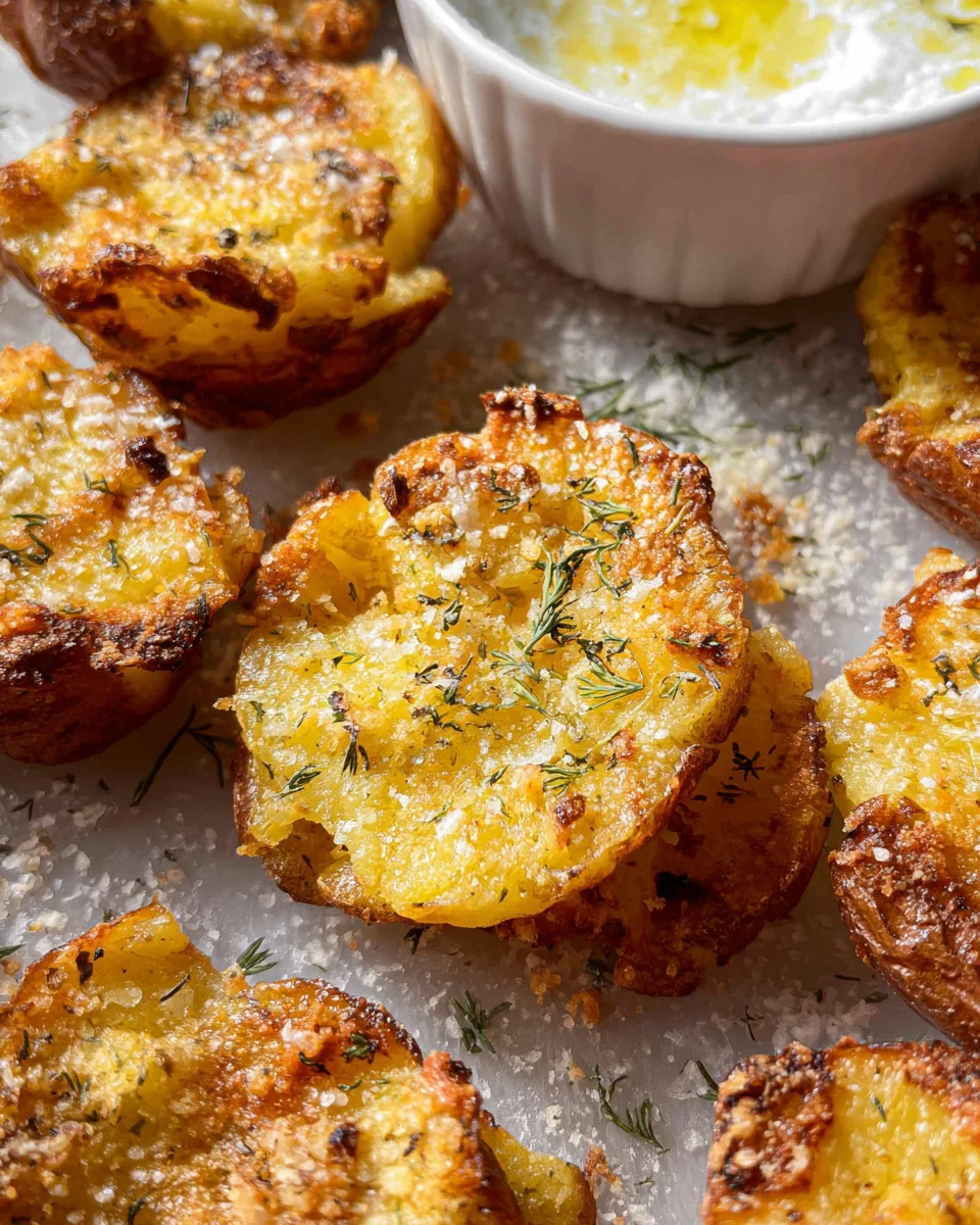 Parmesan Smashed Potatoes 23 Parmesan