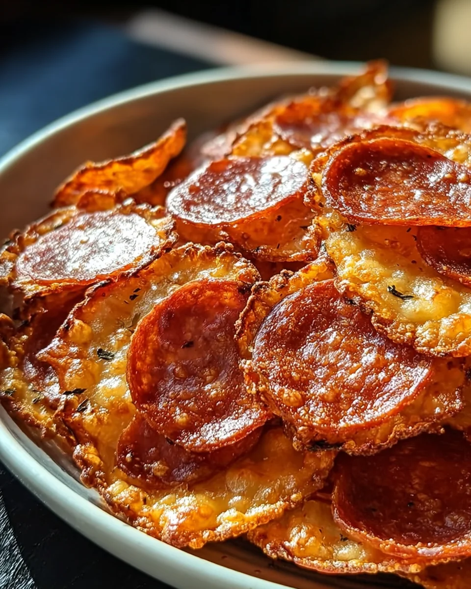 Pepperoni Cheese Crisps