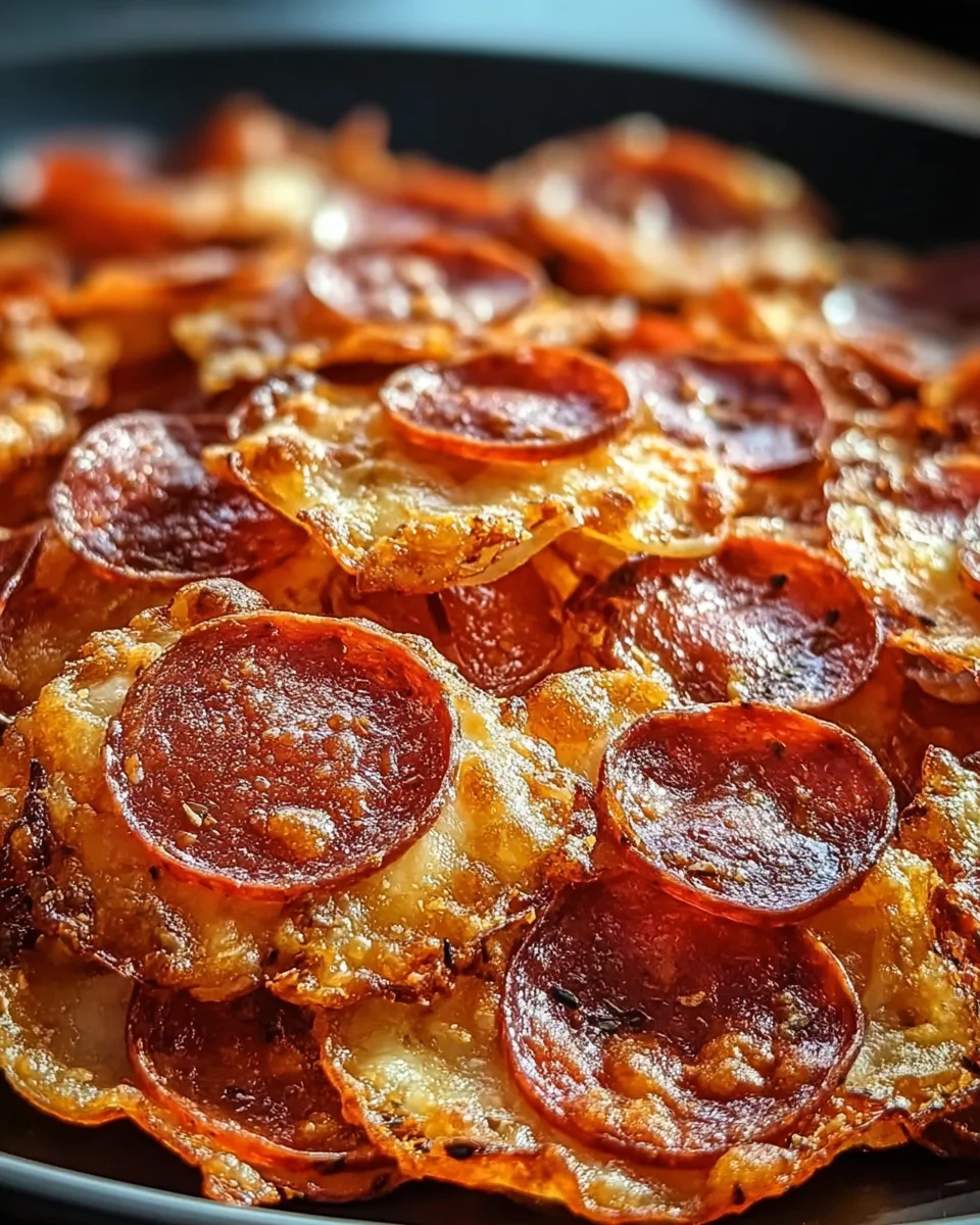 Pepperoni Cheese Crisps 14 Pepperoni