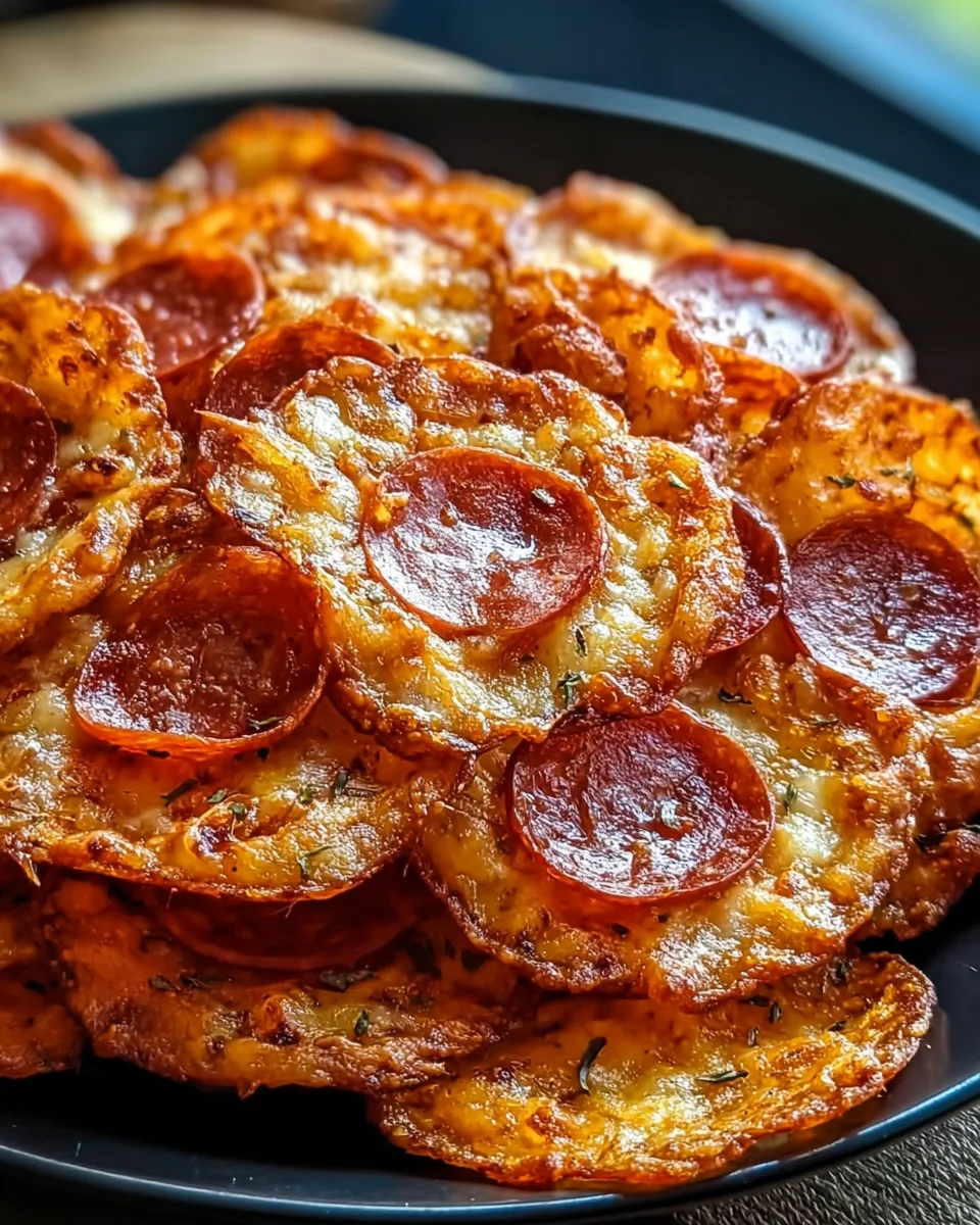 Pepperoni Cheese Crisps 15 Pepperoni