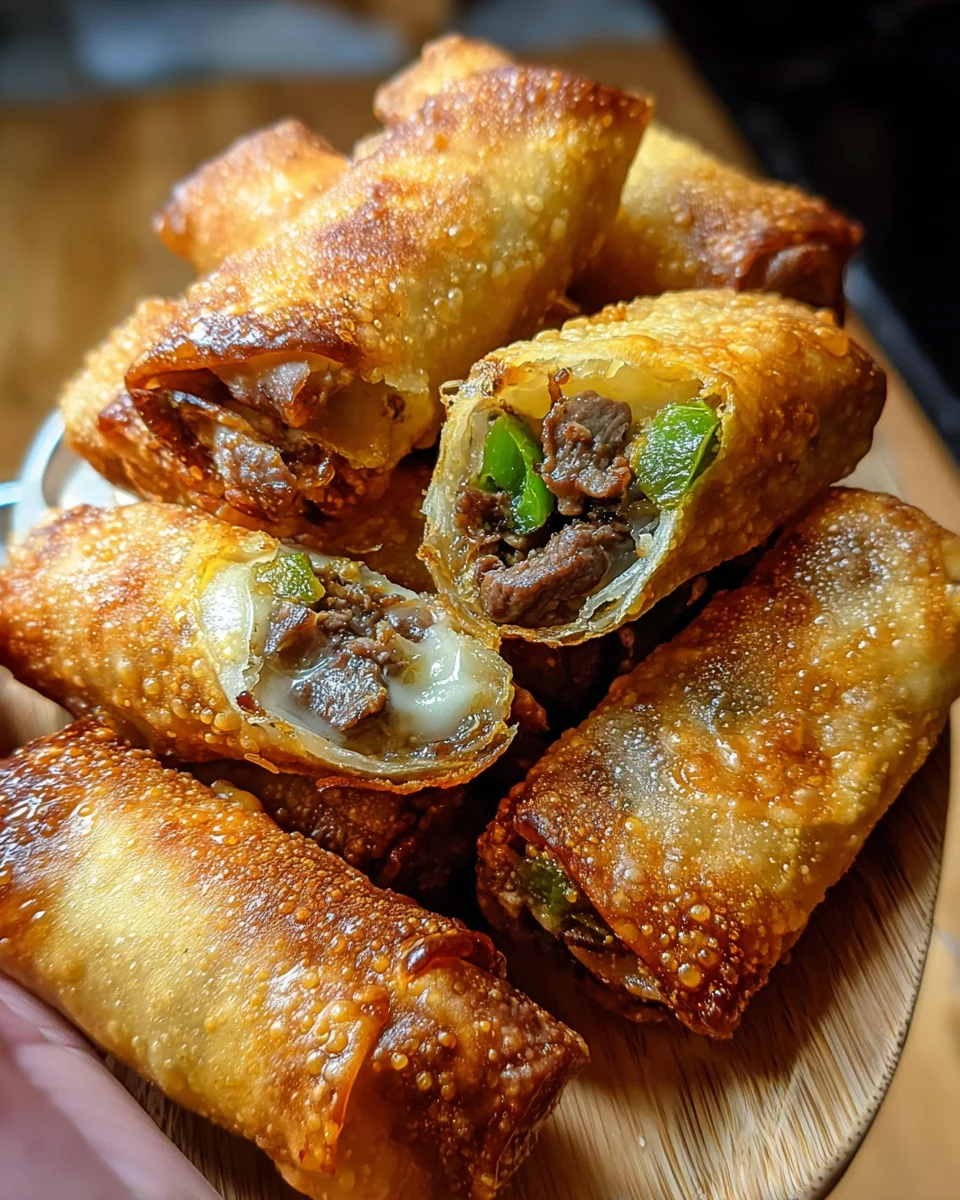 Philly Cheesesteak Egg Roll