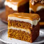Pumpkin Cake with Caramel Cream Cheese Frosting 30 Pumpkin Cake with Caramel Cream Cheese Frosting