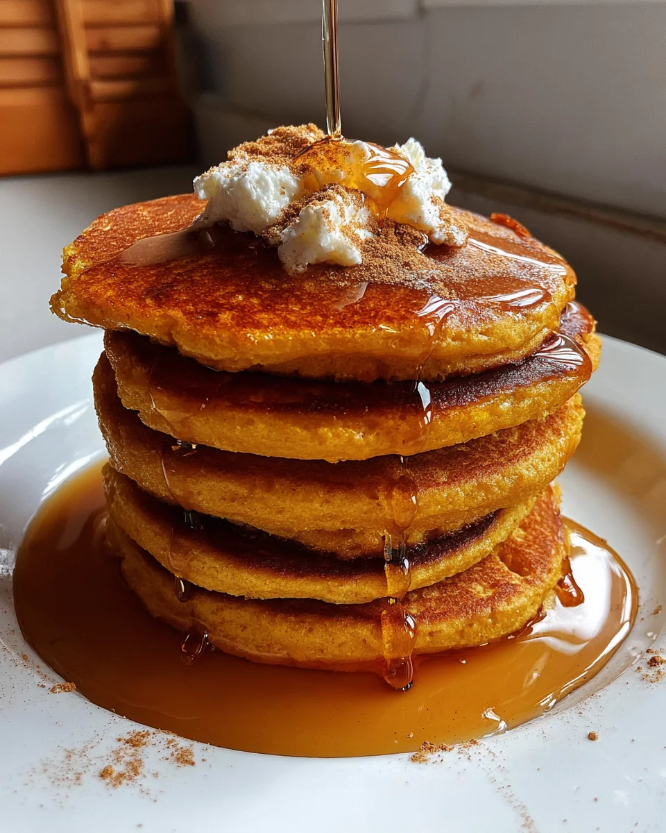 Pumpkin Cottage Cheese Pancakes 19 Pumpkin
