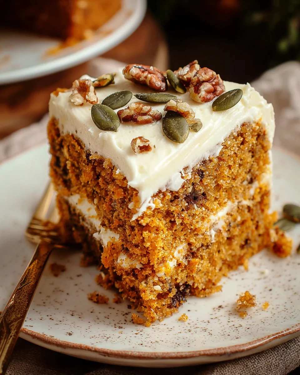 Pumpkin Spice Cake with Brown Sugar Cream Cheese Frosting 29 Pumpkin