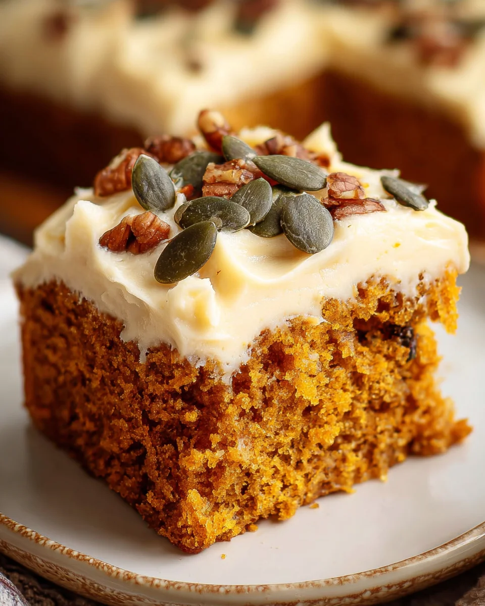 Pumpkin Spice Cake with Brown Sugar Cream Cheese Frosting 30 Pumpkin