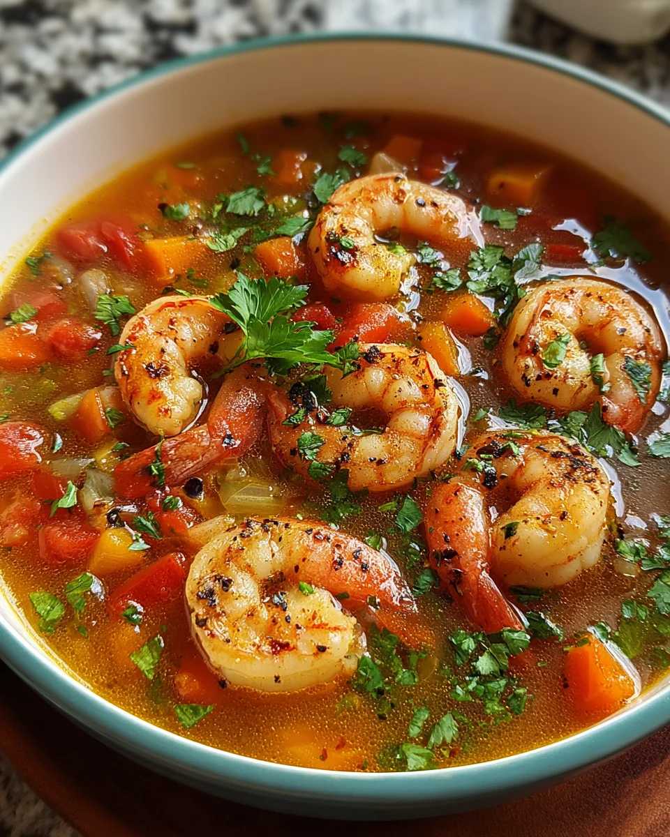 Quick and Spicy Shrimp Soup