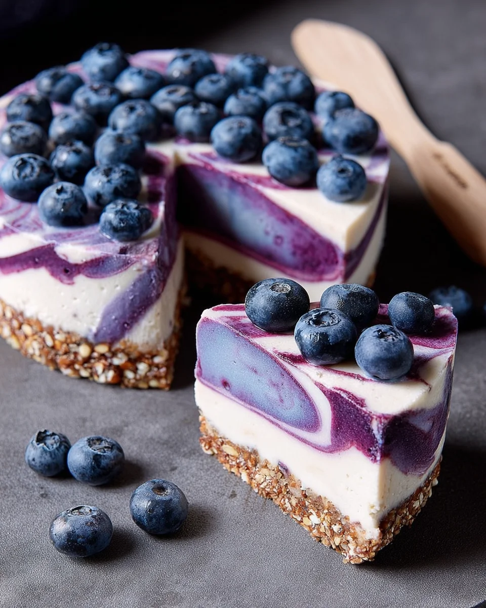 Raw Vegan Blueberry Cheesecake 22 Raw