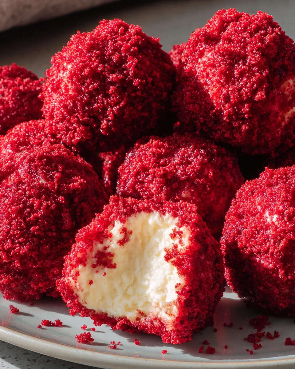 Red Velvet Cheesecake Bites