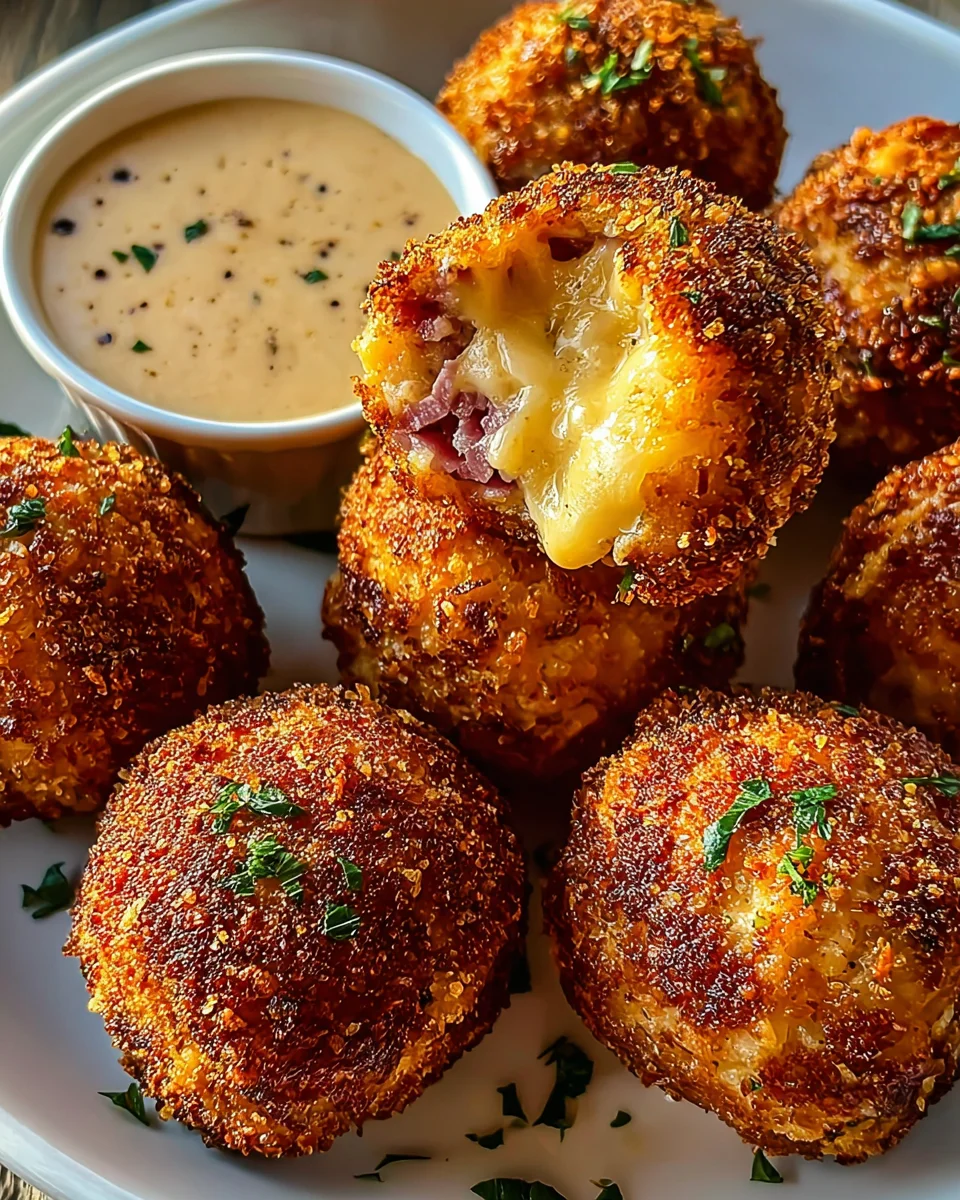 Reuben Balls with Spicy Thousand Island Dipping Sauce 24 Reuben