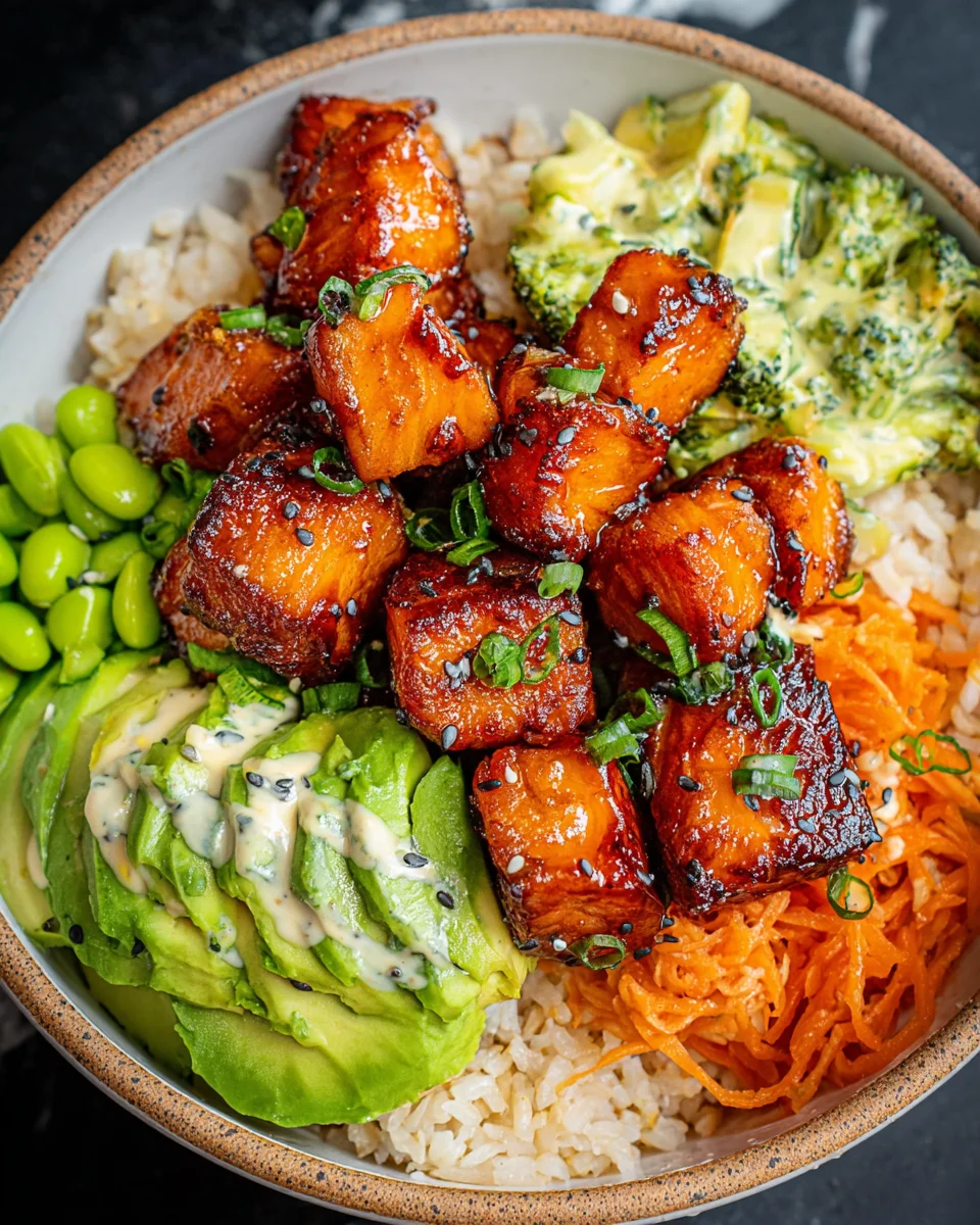 Salmon Teriyaki Bowl
