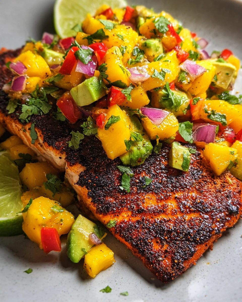 Salmon with Mango Salsa