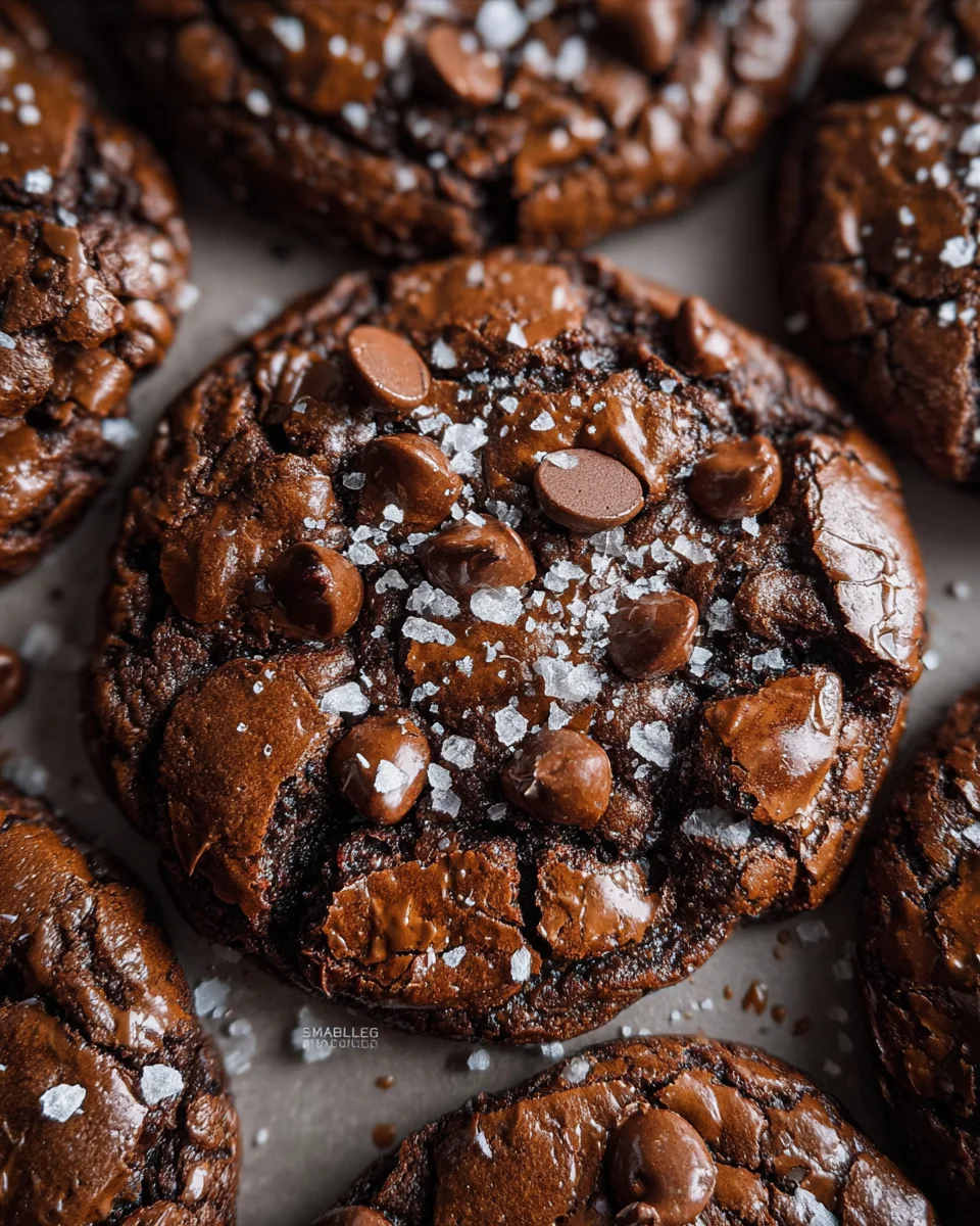 Salted Brownie Cookies