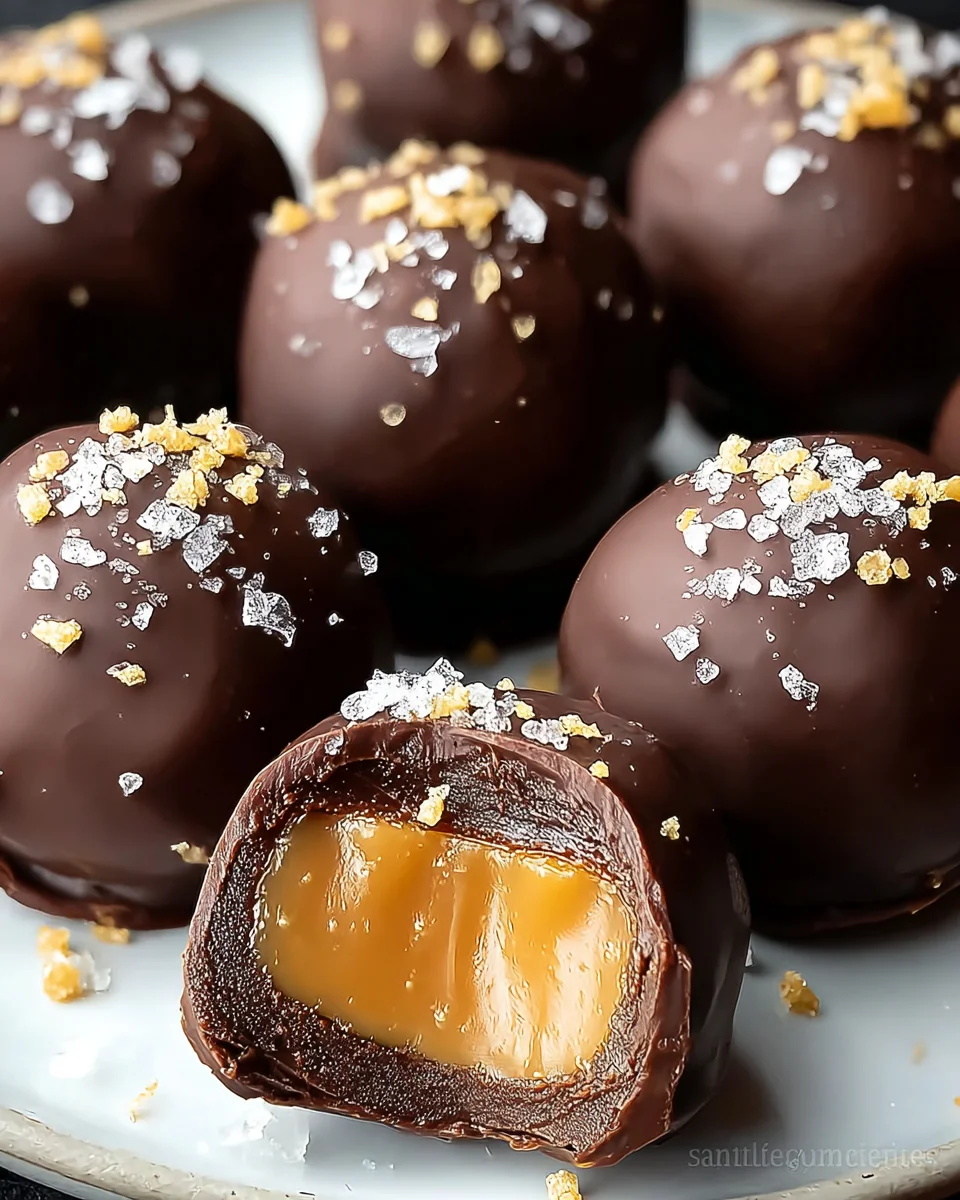 Salted Caramel Truffles 16 Salted