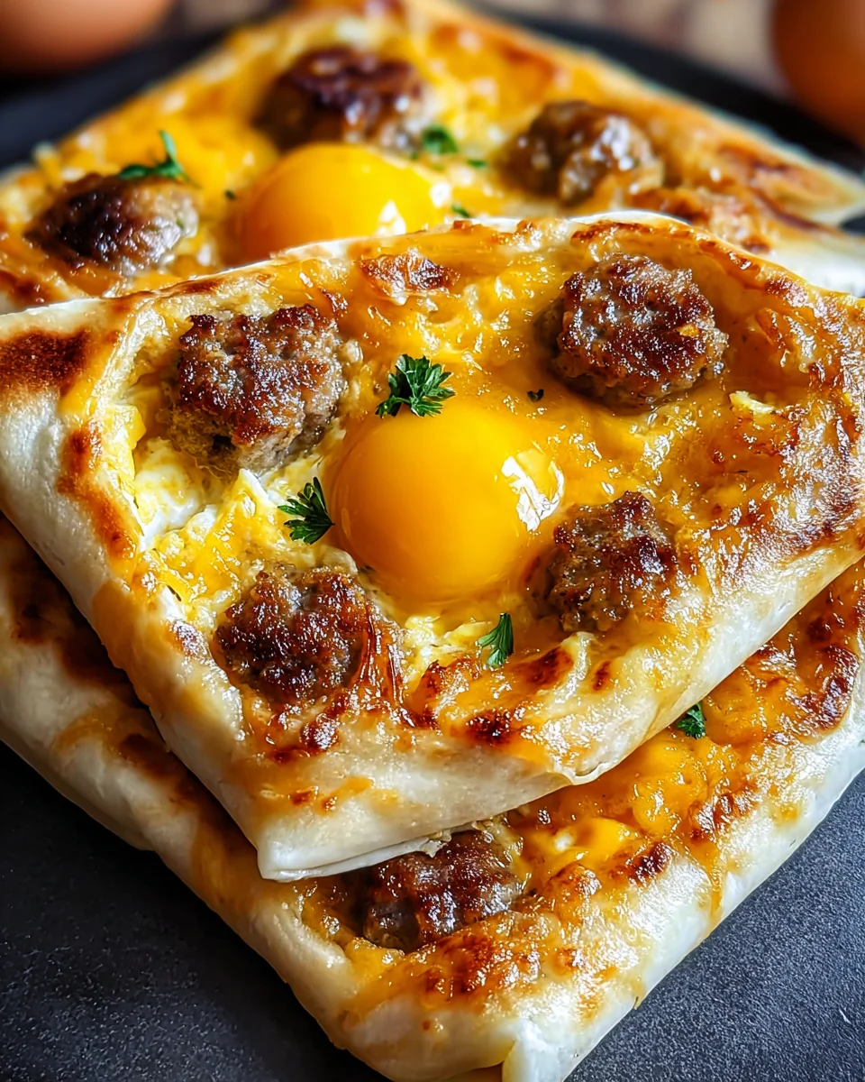 Sausage Egg and Cheese Breakfast Roll-Ups