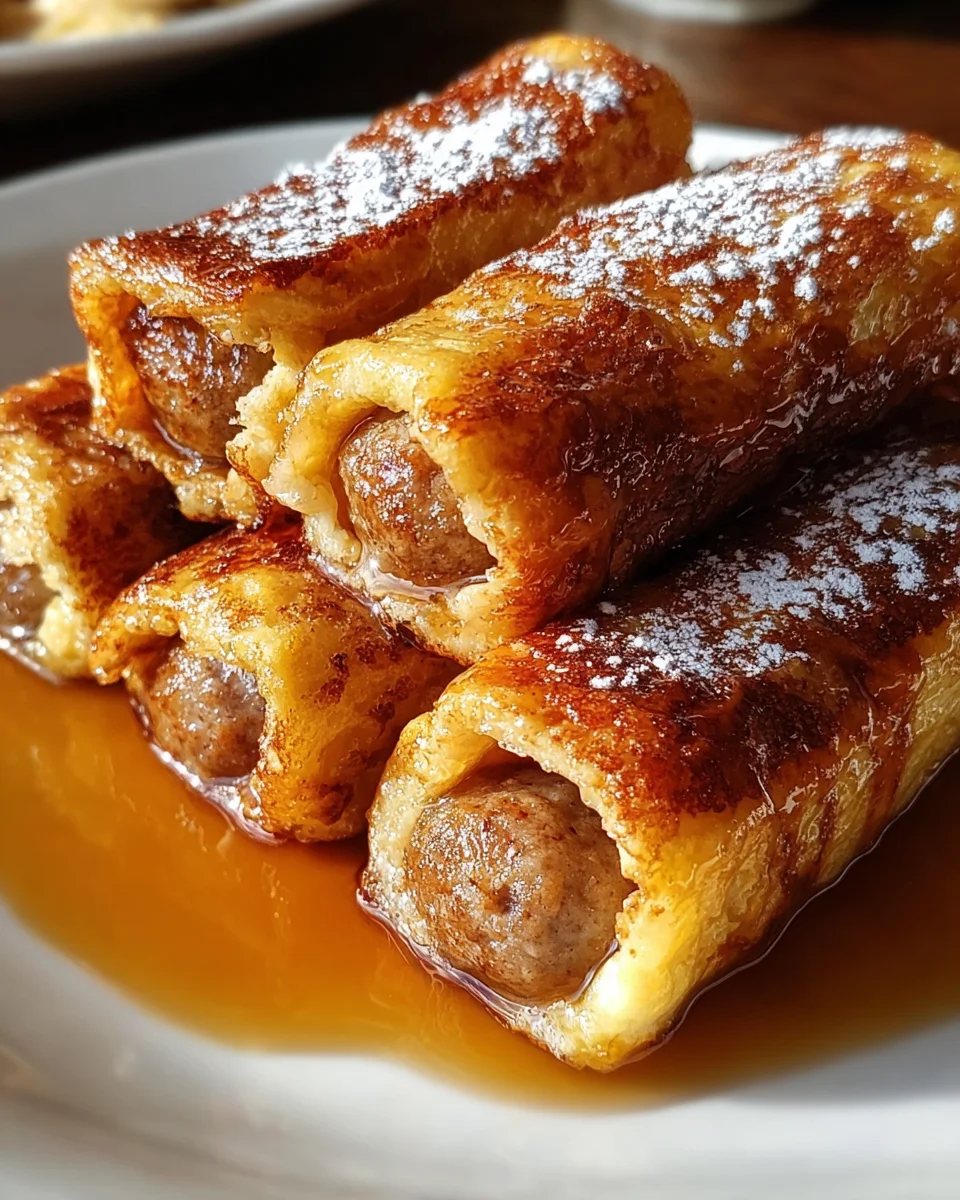 Sausage French Toast Roll-Ups Recipe