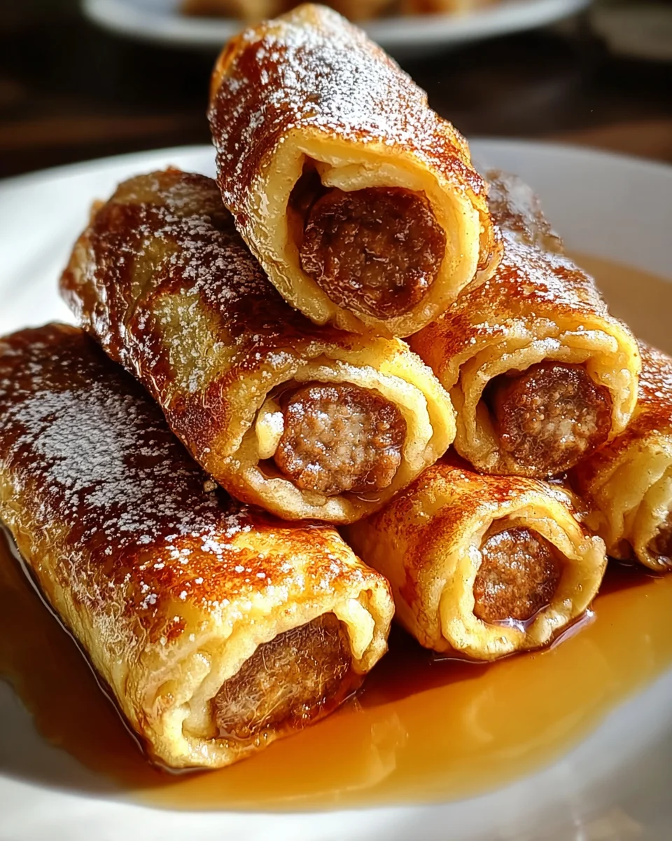Sausage French Toast Roll-Ups Recipe 18 Sausage