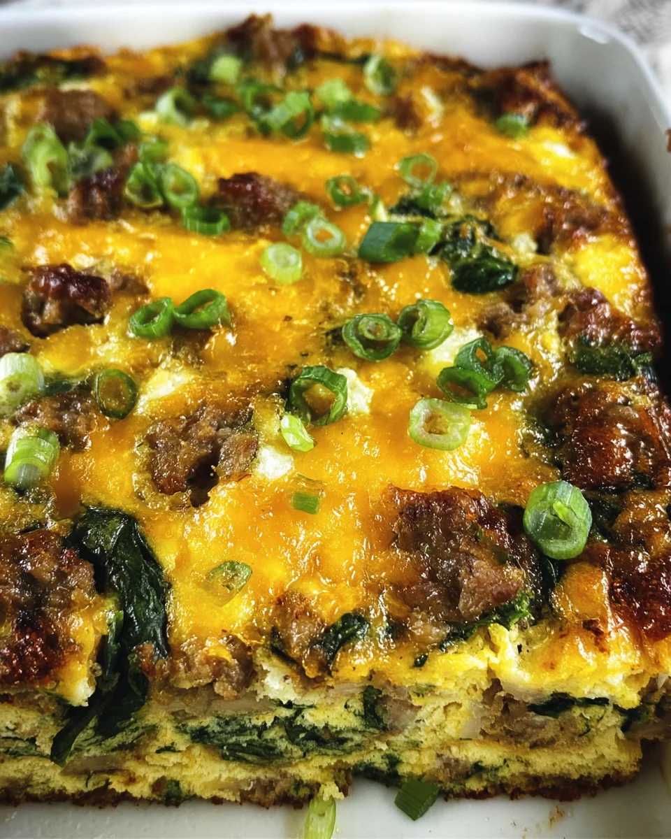 Sausage & Egg Keto Breakfast Casserole