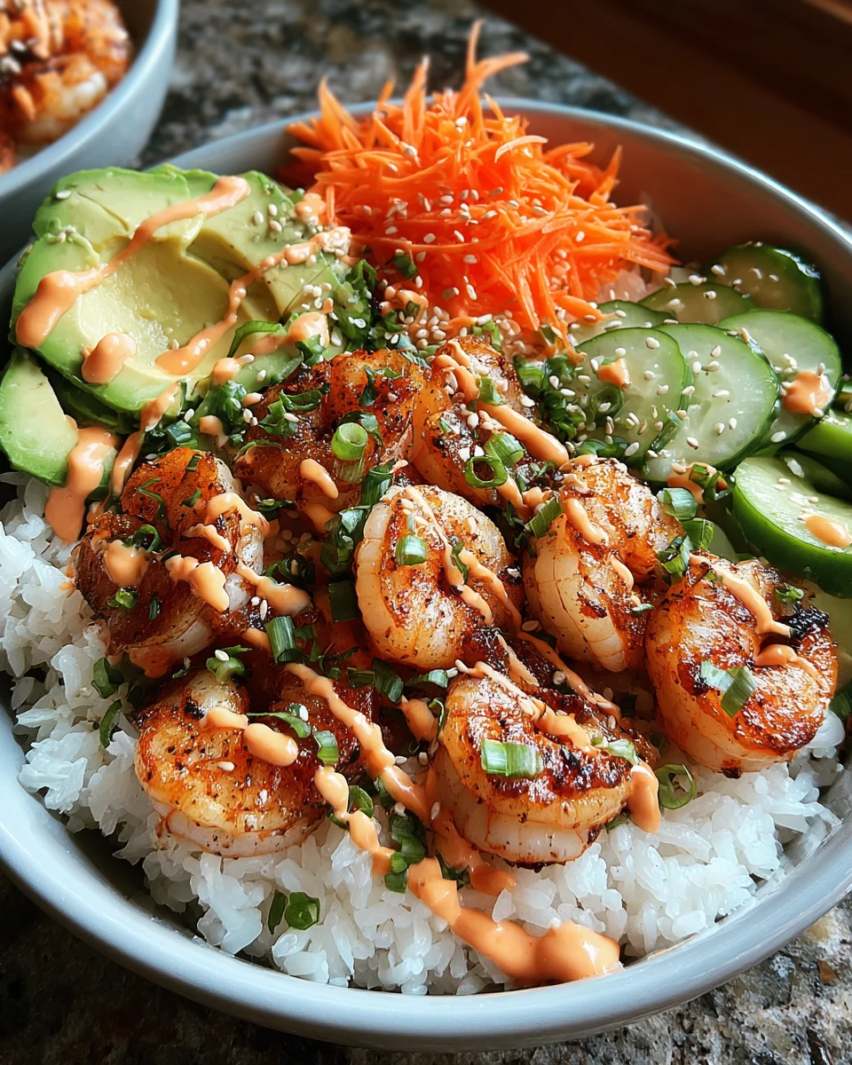 Shrimp Rice Bowls with Spicy Mayo 15 Shrimp