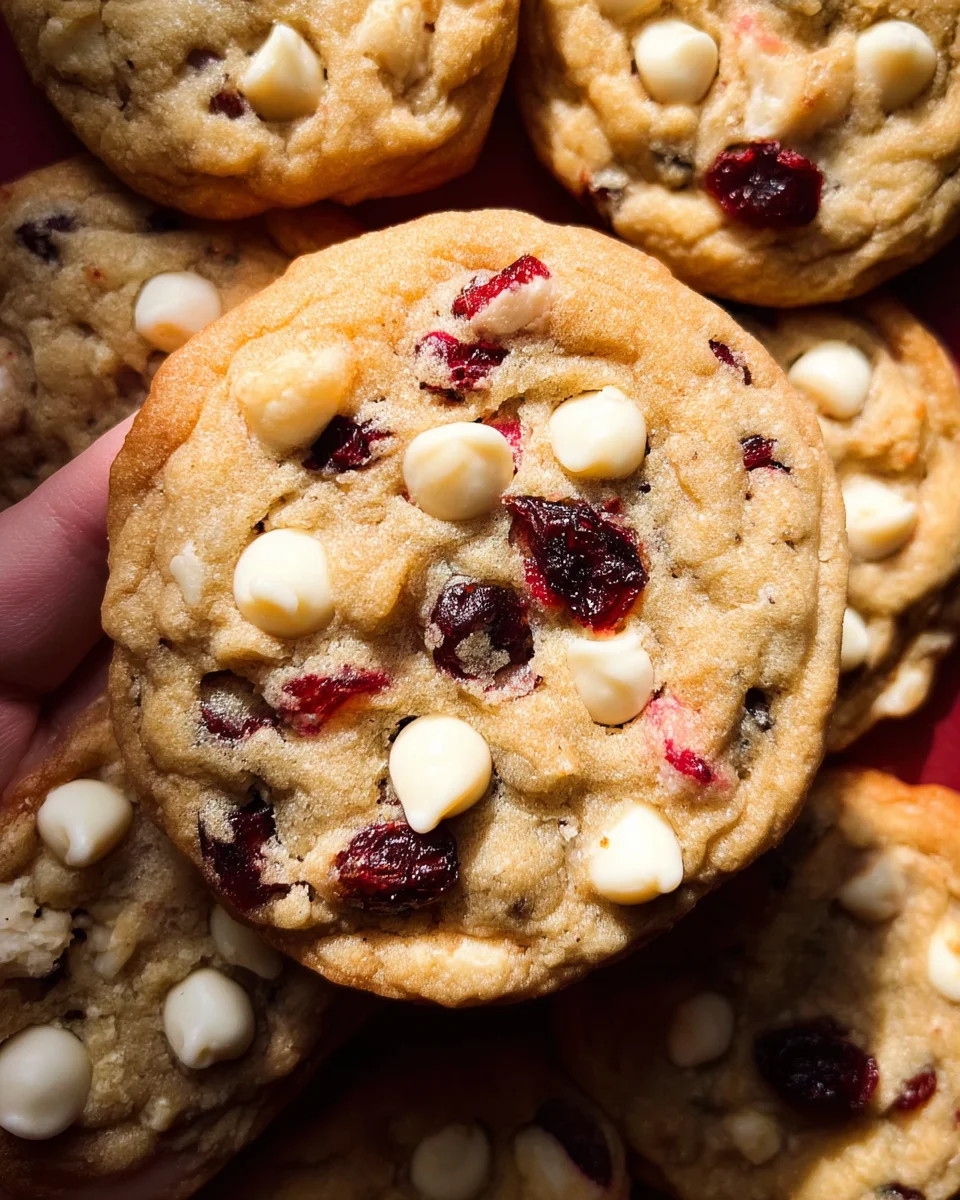 Soft-Baked White Chocolate Cranberry Cookies