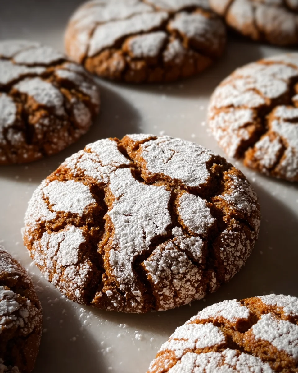 Soft and Spiced Gingerbread Crinkle Cookies 26 Soft