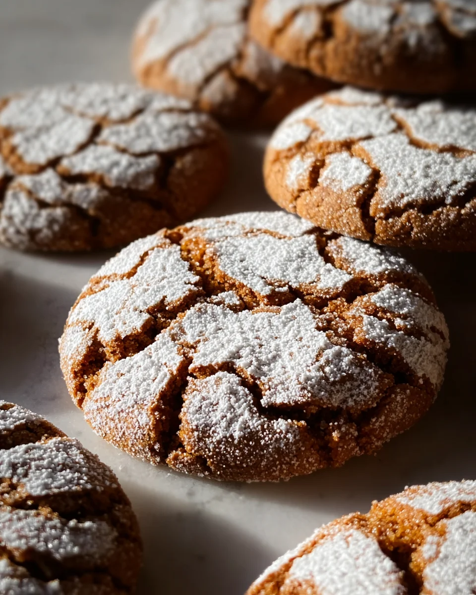 Soft and Spiced Gingerbread Crinkle Cookies 27 Soft