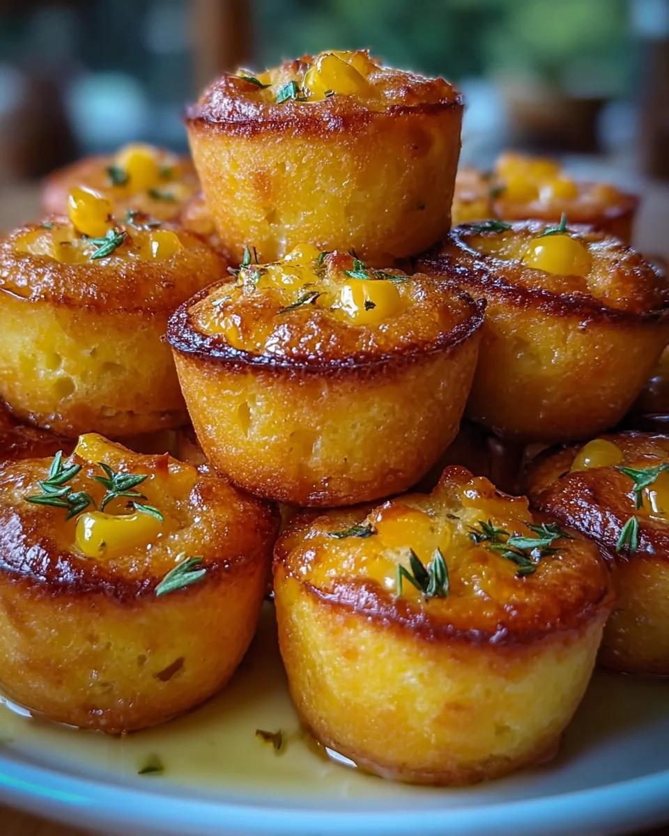 Southern-Style Honey Butter Cornbread Poppers
