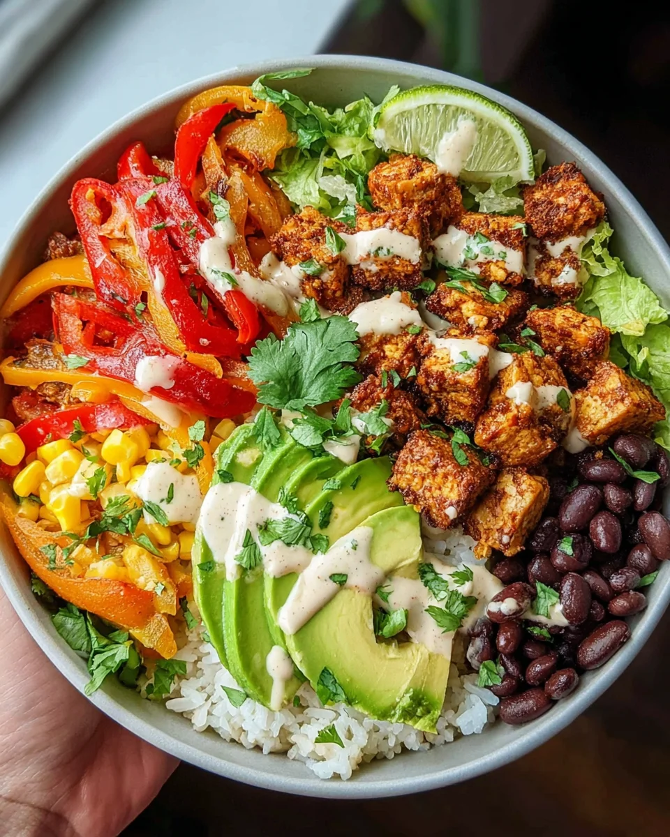 Spicy Baked Tofu Burrito Bowl 20 Spicy