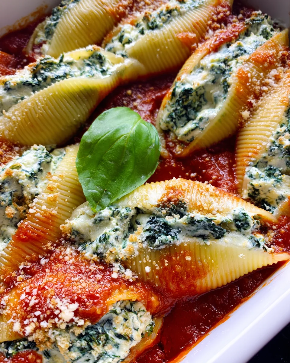 Spinach and Ricotta Stuffed Shells Recipe