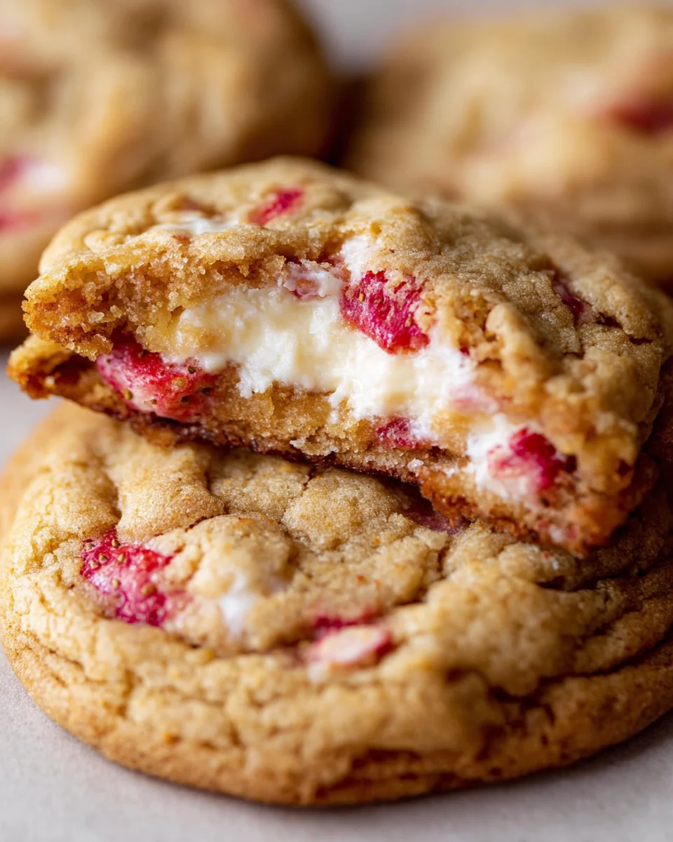Strawberry Cheesecake Cookies
