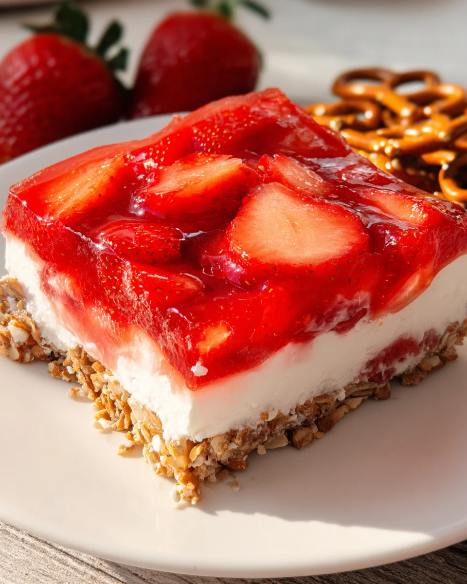 Strawberry Pretzel Jello Salad 21 Strawberry