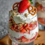 Strawberry Pretzel Salad Parfaits 18 Strawberry Pretzel Salad Parfaits