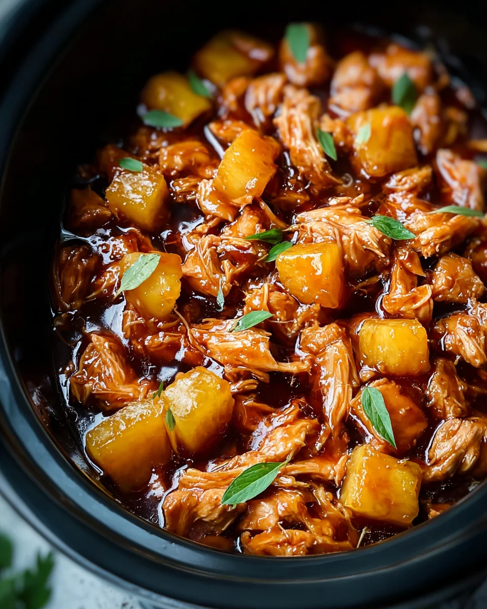 Sweet Hawaiian Crockpot Chicken