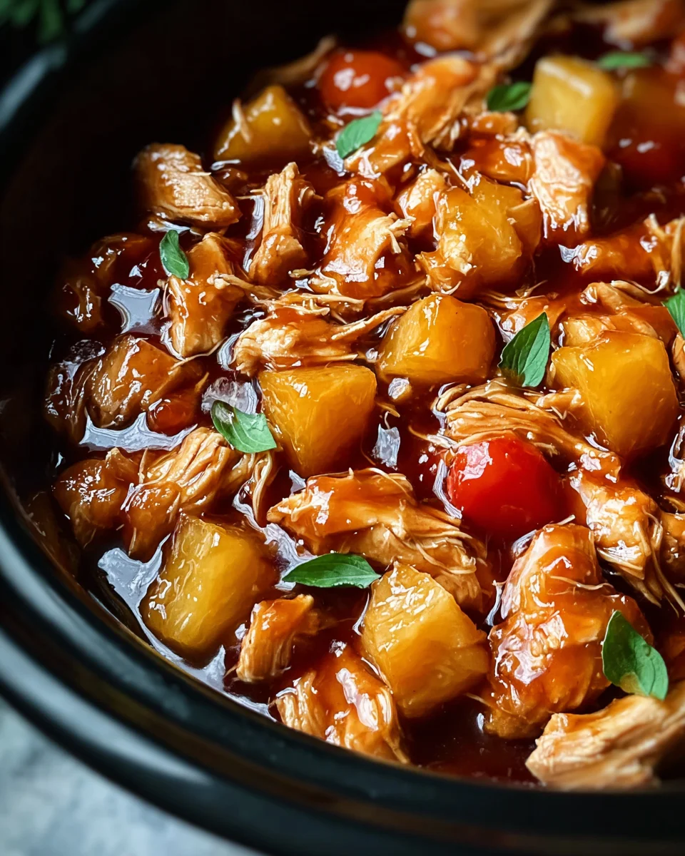 Sweet Hawaiian Crockpot Chicken