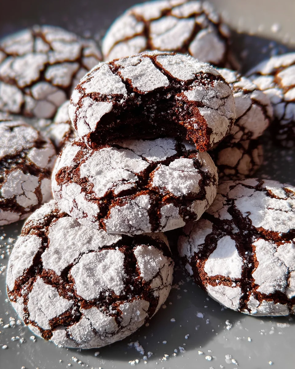 The BEST Chocolate Crinkle Cookies Recipe 24 The